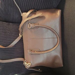 Lands End Brown Leather Purse